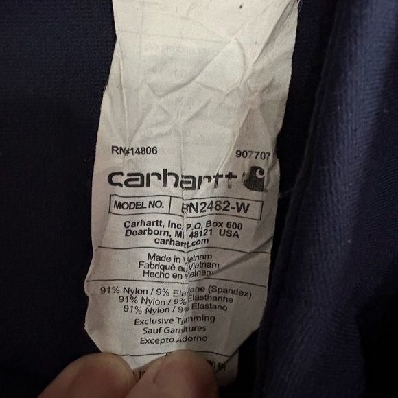 Carhartt Dark Blue Apparel with Logo - Picture 7 of 7